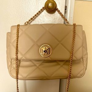 Badgley Mischka Quilted Faux Leather Crossbody